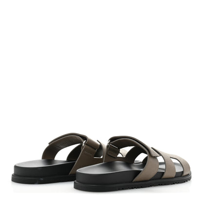 Hermes Epsom Womens Chypre Sandals 41 Etoupe 5 of 10