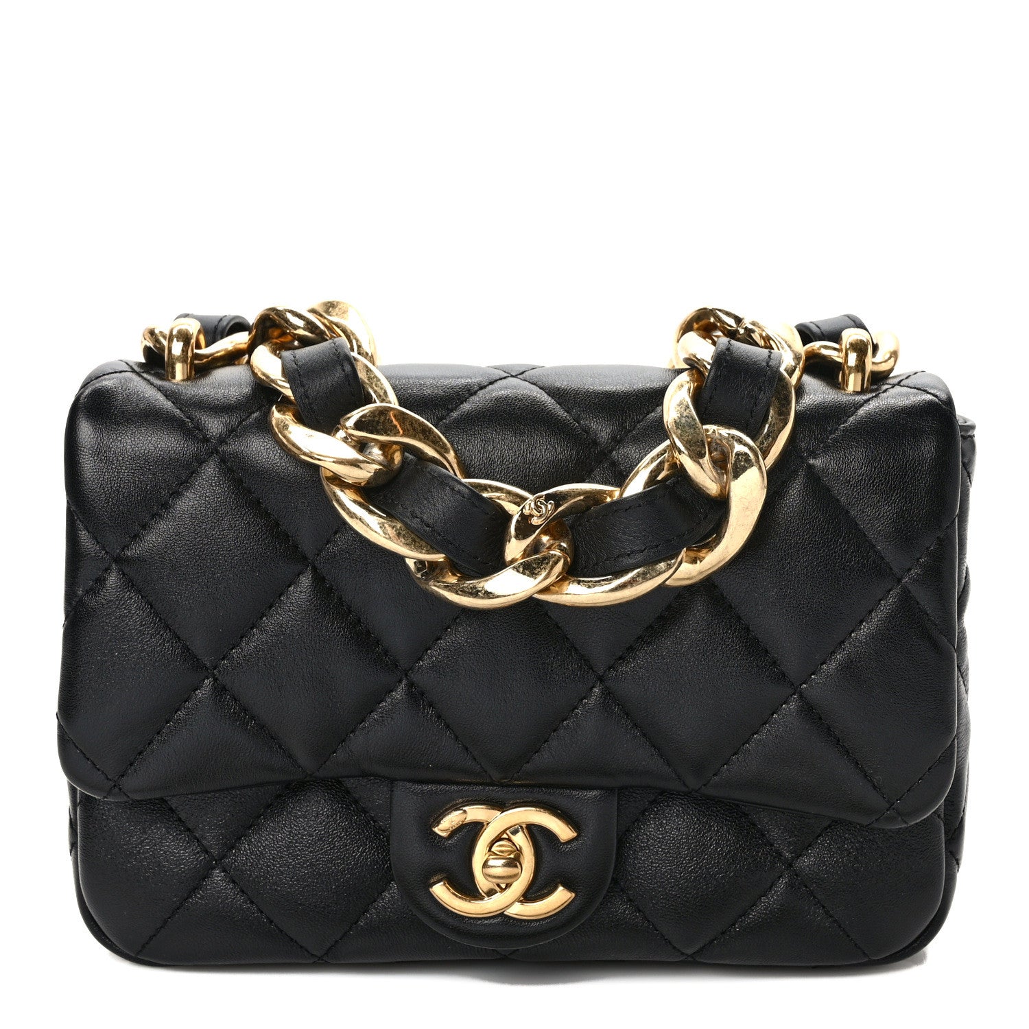 Chanel Lambskin Quilted Small Funky Town Flap Black 1 of 10