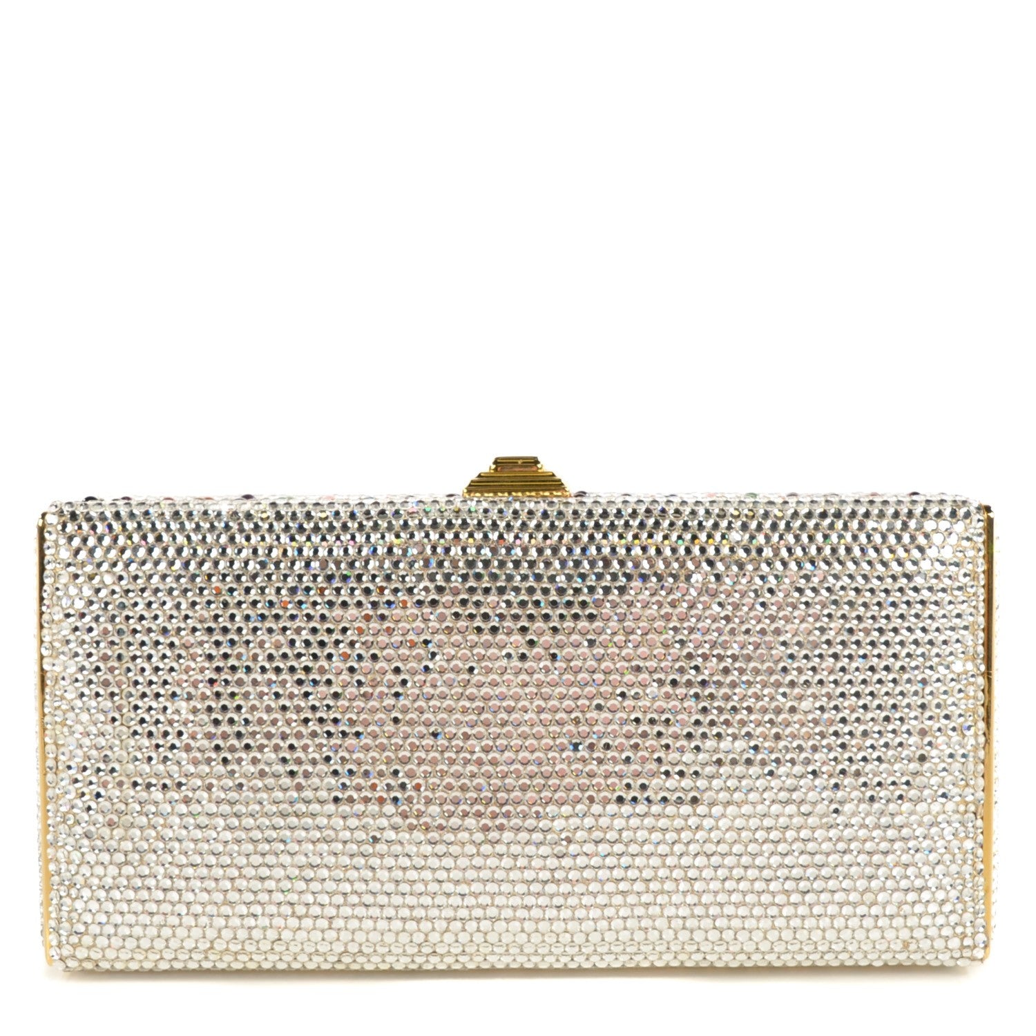 Judith Leiber Swarovski Crystal Gemstone Minaudiere Clutch 1 of 7