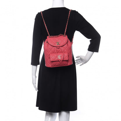 Chanel Caviar Quilted Backpack Bag Pink 2 of 13