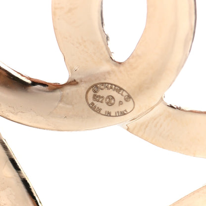 Chanel Metal CC Heart Coco In Love Hoop Earrings Gold 4 of 5