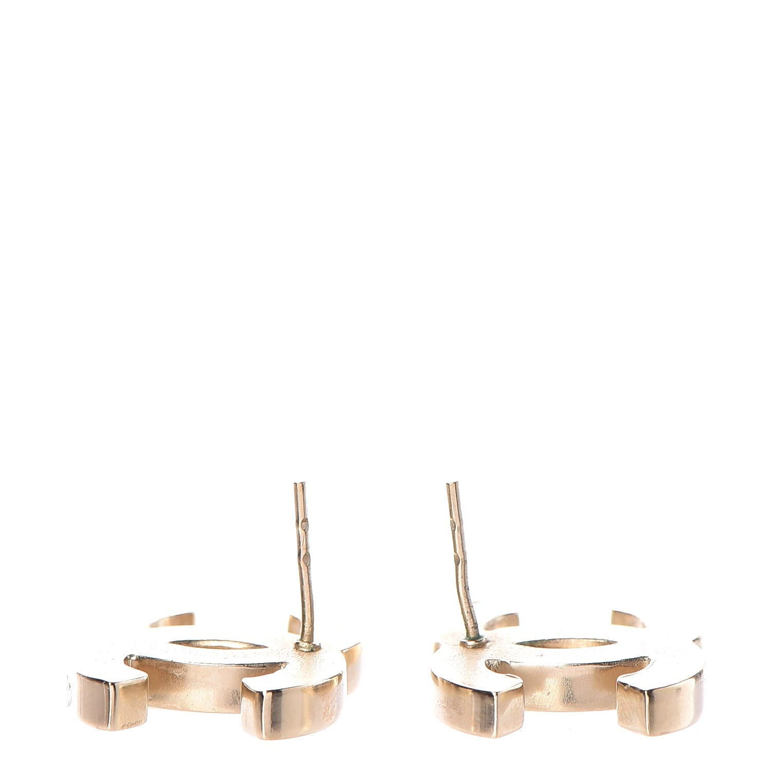 Chanel Iridescent Resin CC Earrings Pink 3 of 6