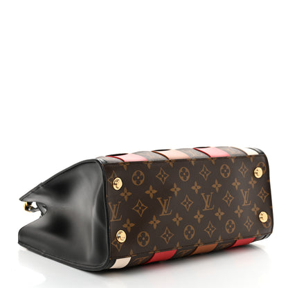 Louis Vuitton Calfskin Monogram Damier Tressage City Steamer MM Black Multicolor 4 of 11