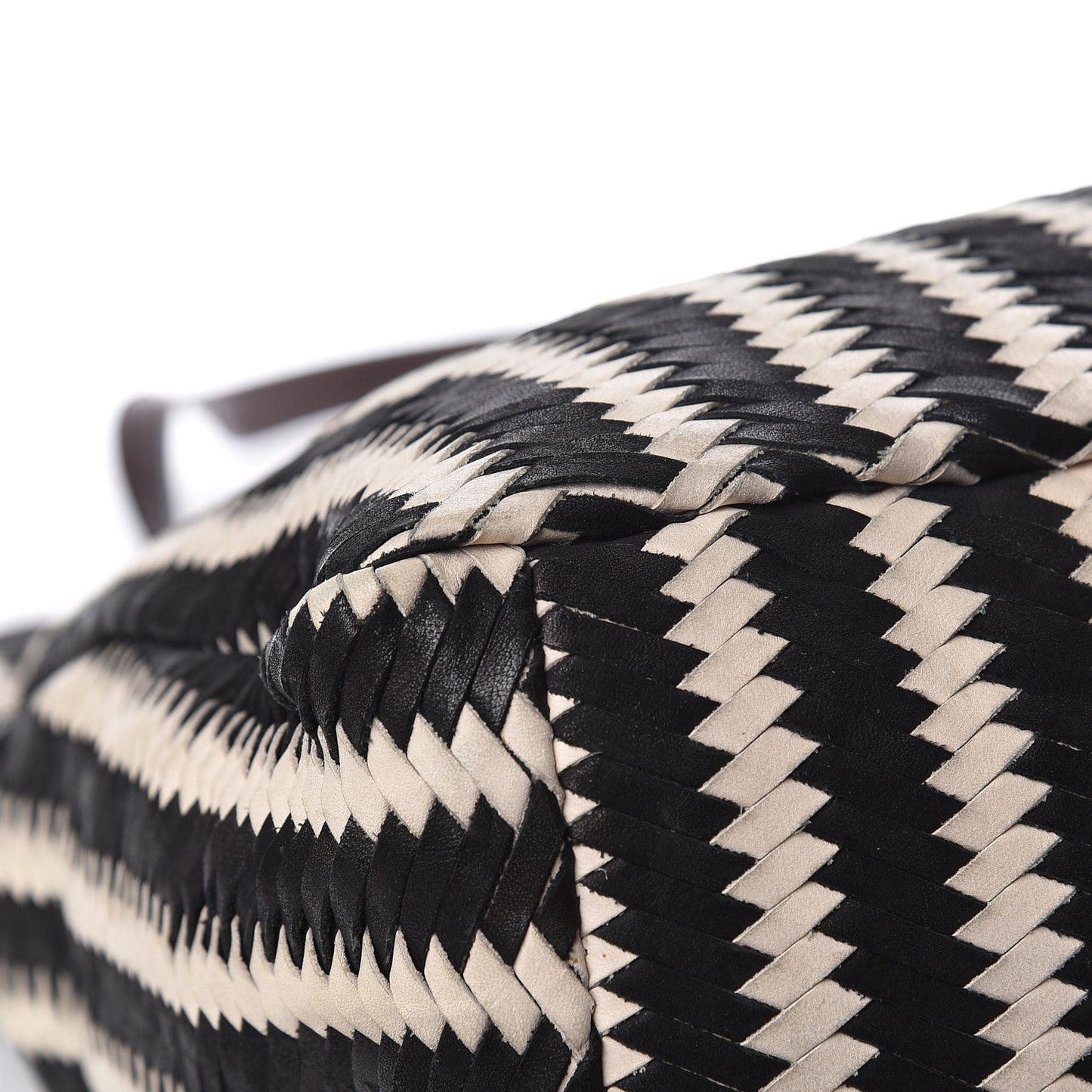 Nappa Intreccio Sacca Tote Cera Black