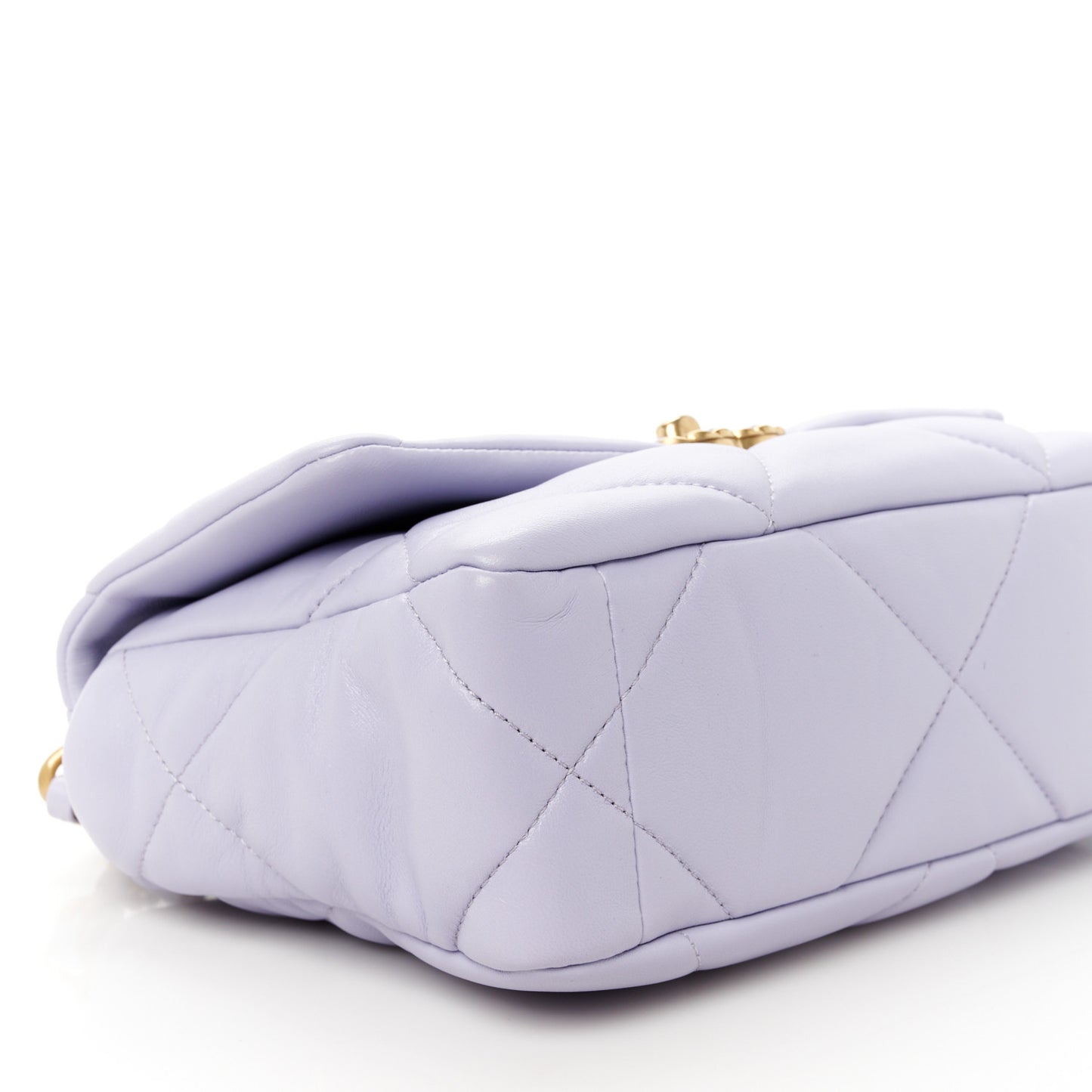 Lambskin Quilted Medium Chanel 19 Flap Light Purple