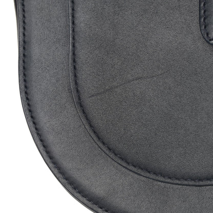 Christian Dior Calfskin Crossbody Saddle Bag Navy Blue 9 of 10