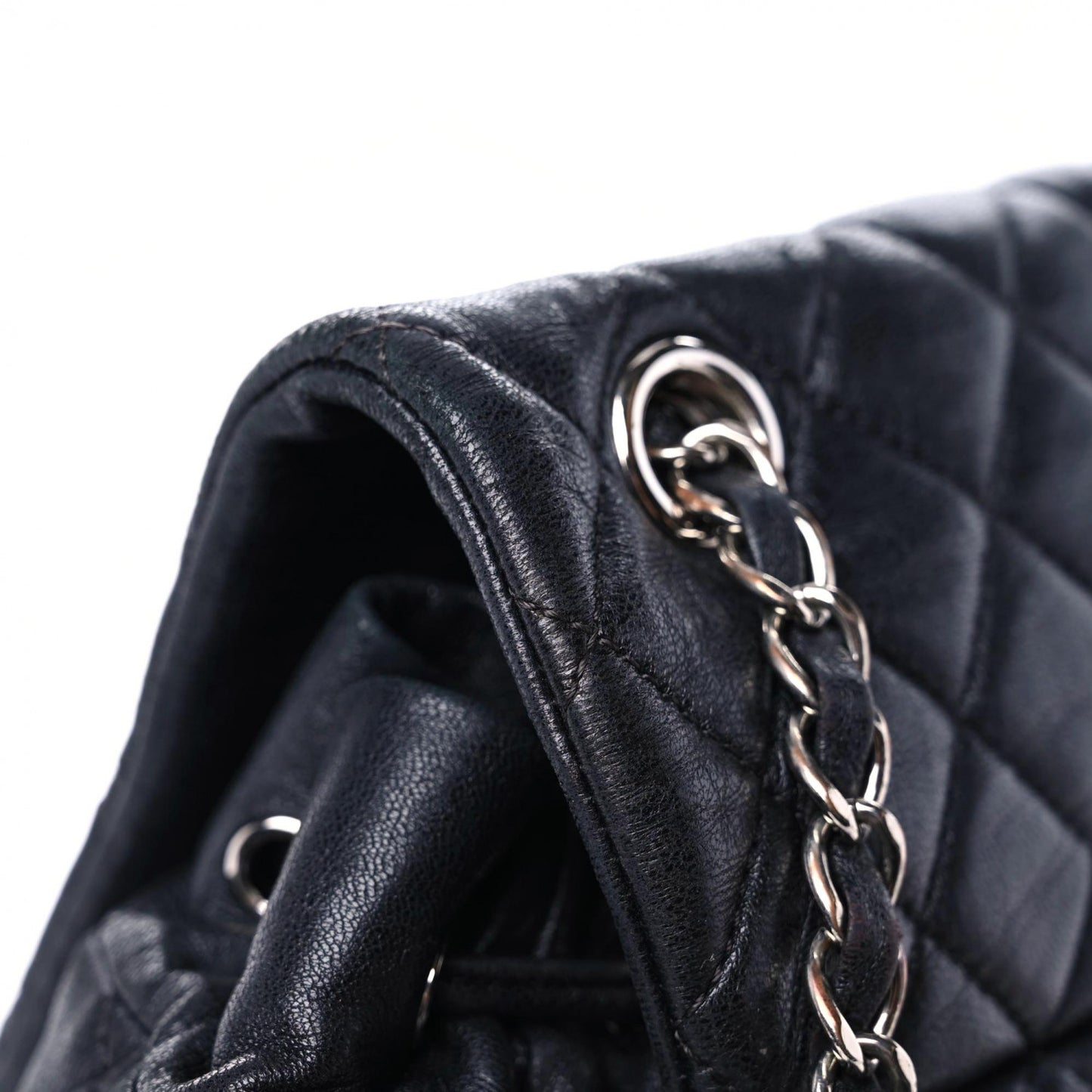 Lambskin Quilted Large Urban Spirit Backpack Black