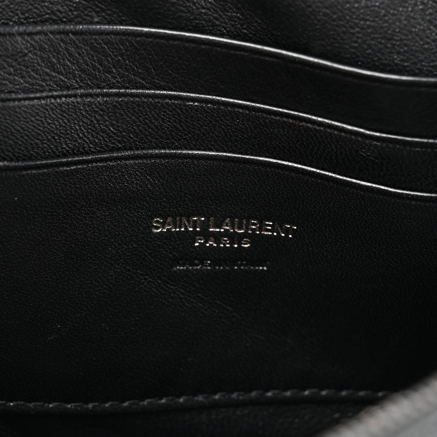 Grain De Poudre Matelasse Monochrome Monogram Mini Lou Camera Bag Black