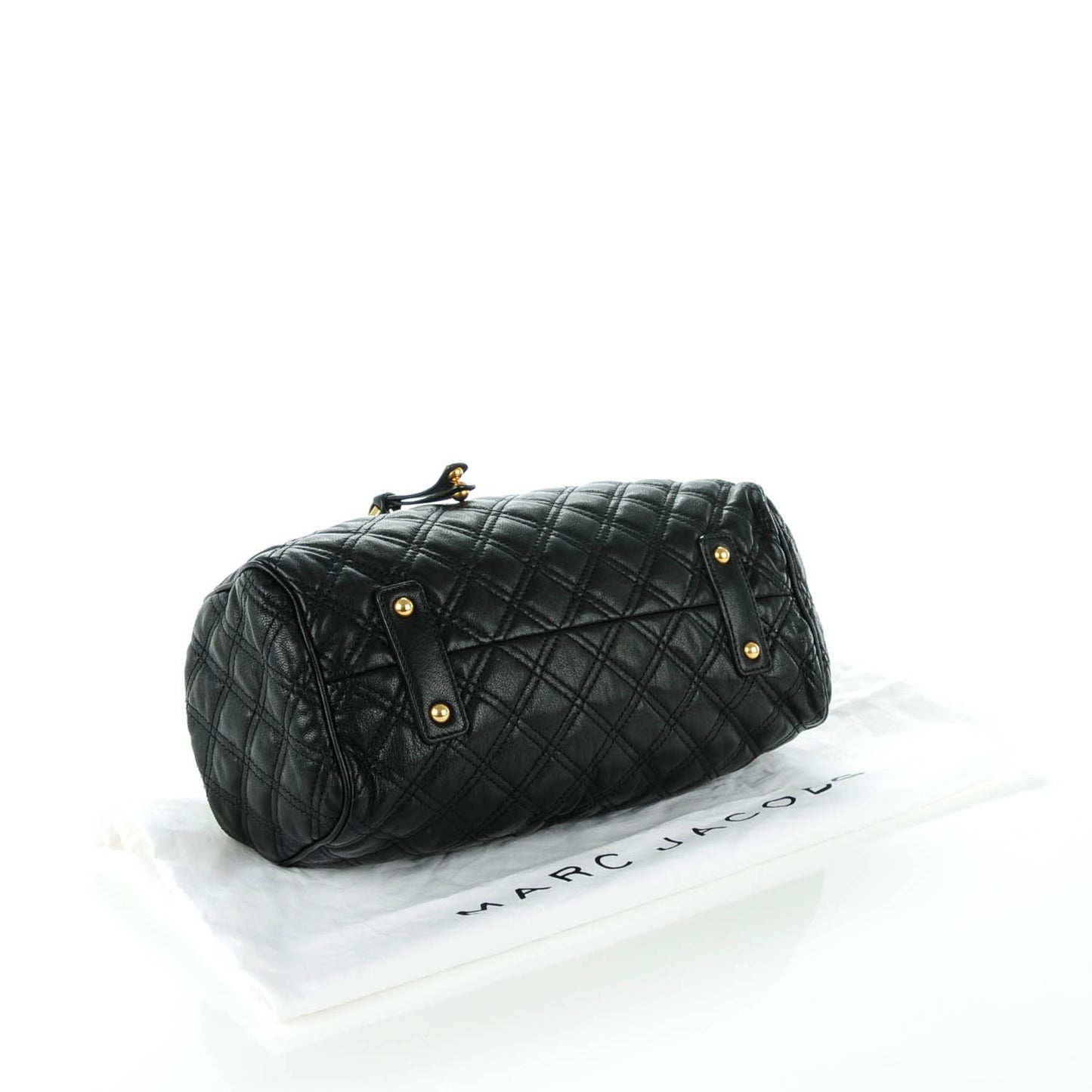 Calfskin Quilted Stam Black