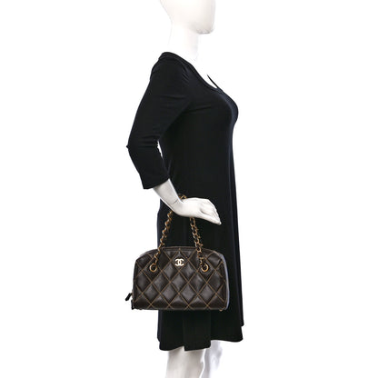 Chanel Calfskin Wild Stitch Chain Bag Brown 2 of 9