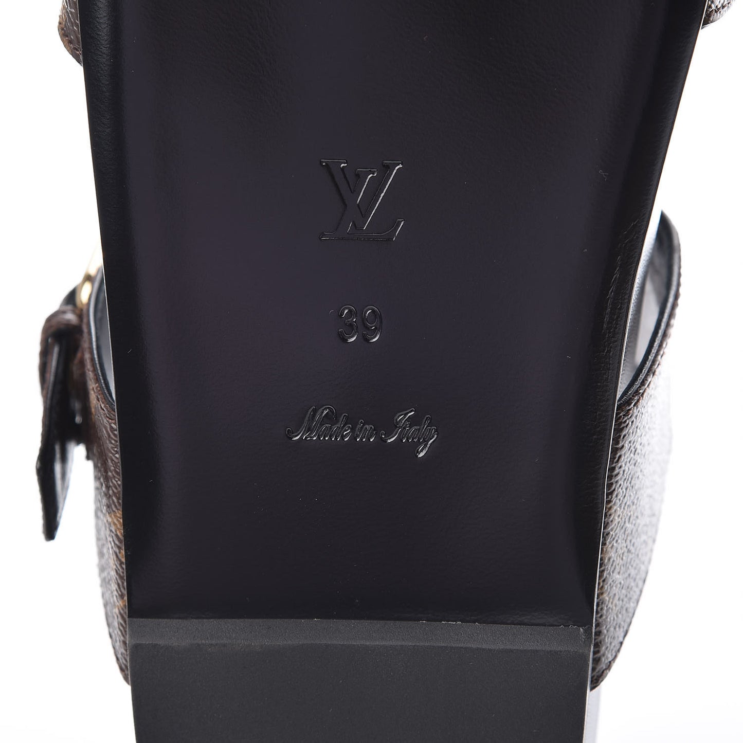 Monogram Bom Dia Mule Sandals 39 Black