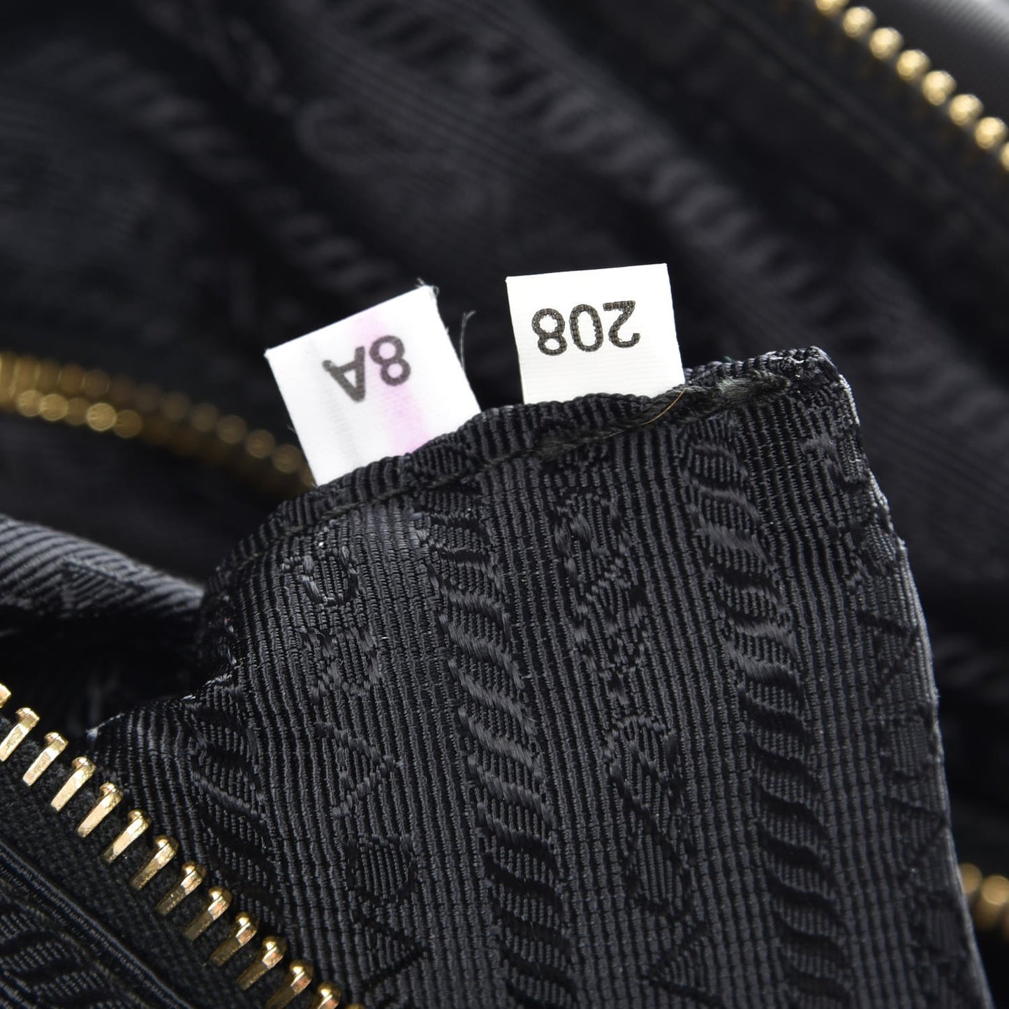 Tessuto Nylon Saffiano Shopping Satchel Black