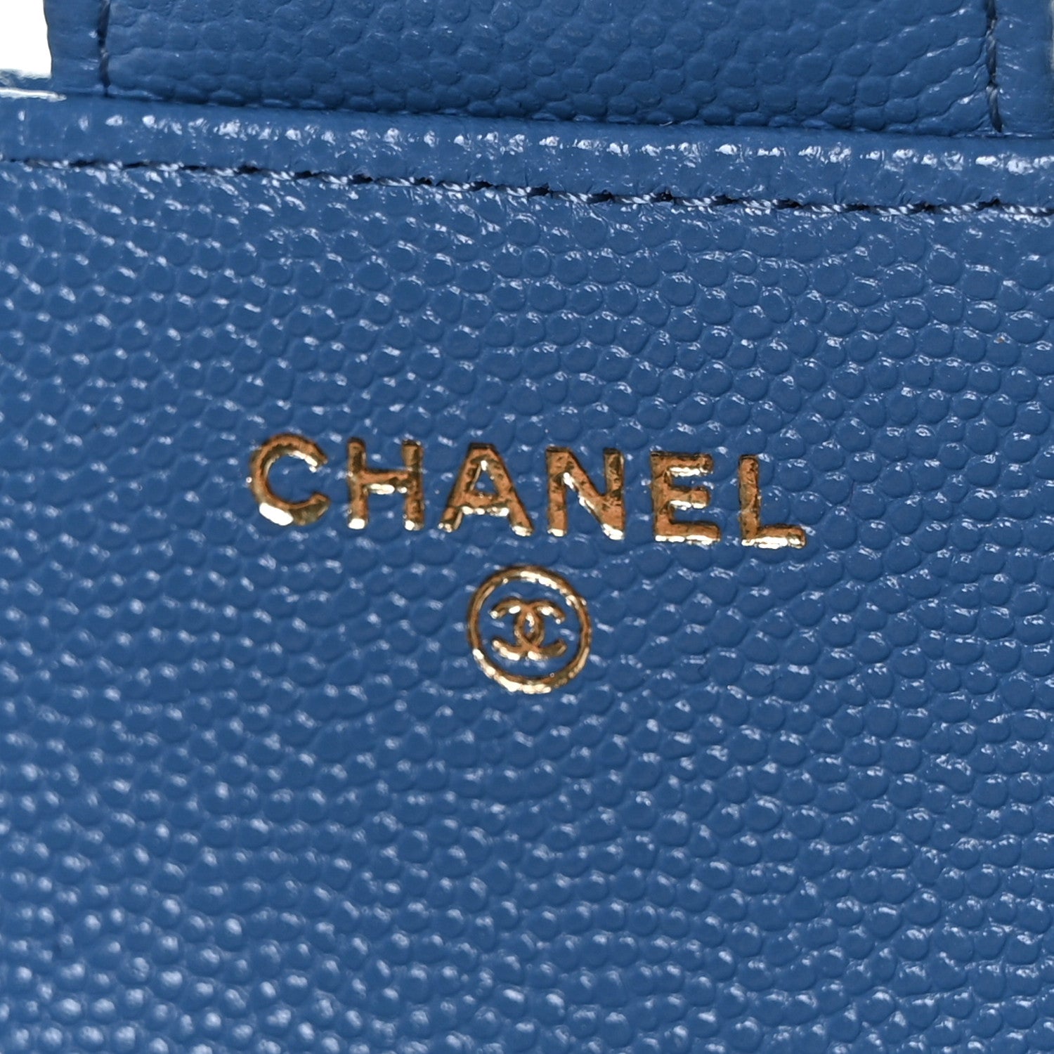 Chanel Caviar Quilted Glasses Case With Chain Blue 6 of 12