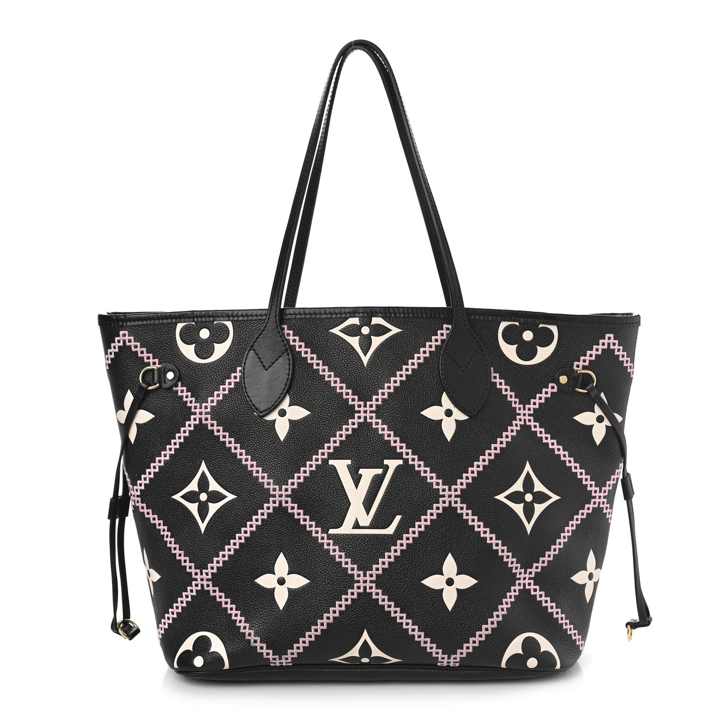 Empreinte Monogram Giant Broderies Neverfull MM Black