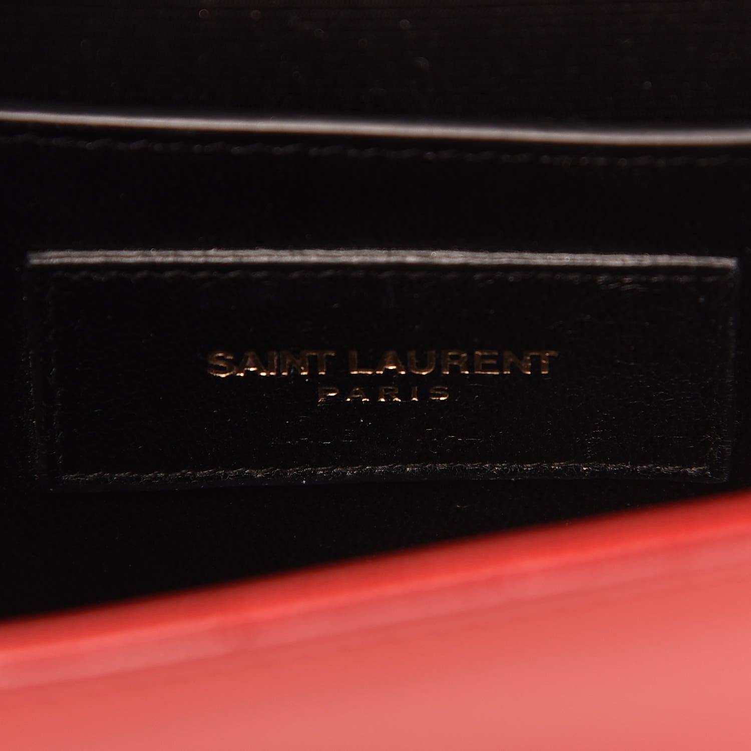Saint Laurent Grain De Poudre Small Monogram Kate Satchel Red 5 of 11