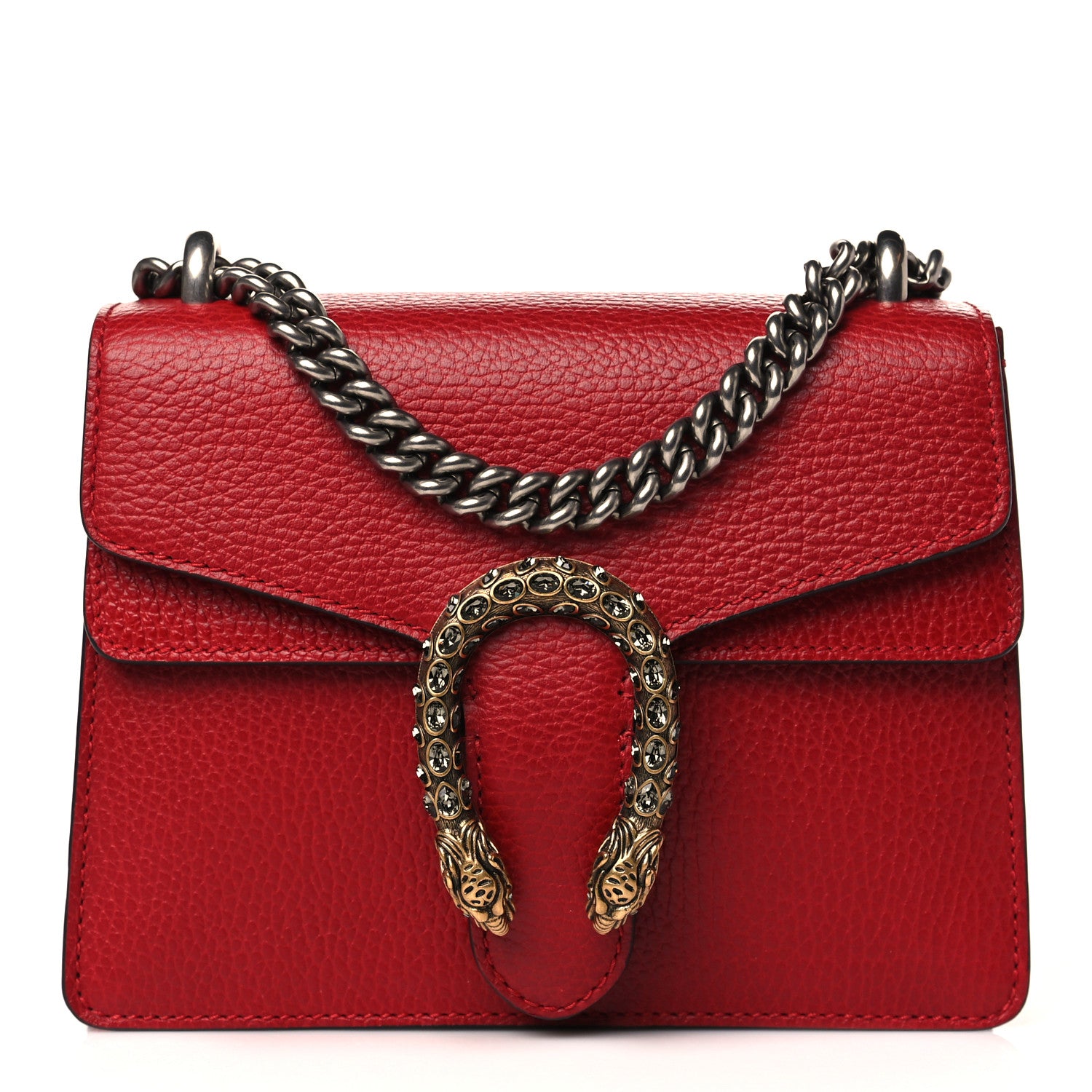 Gucci Calfskin Mini Dionysus Shoulder Bag Hibiscus Red 1 of 9