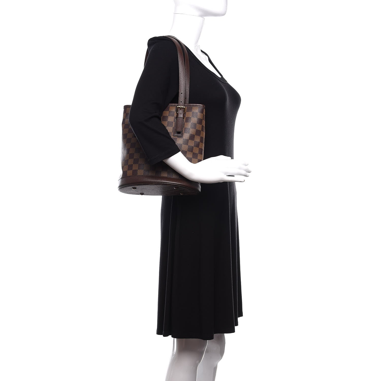 Louis Vuitton Damier Ebene Marais Bucket 23 2 of 10