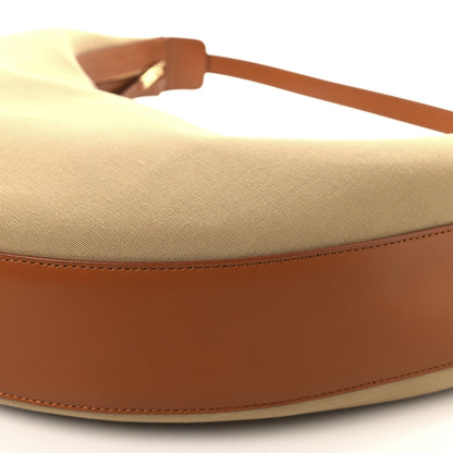 Khaite Canvas Calfskin Augustina Hobo Tan Honey 10 of 10