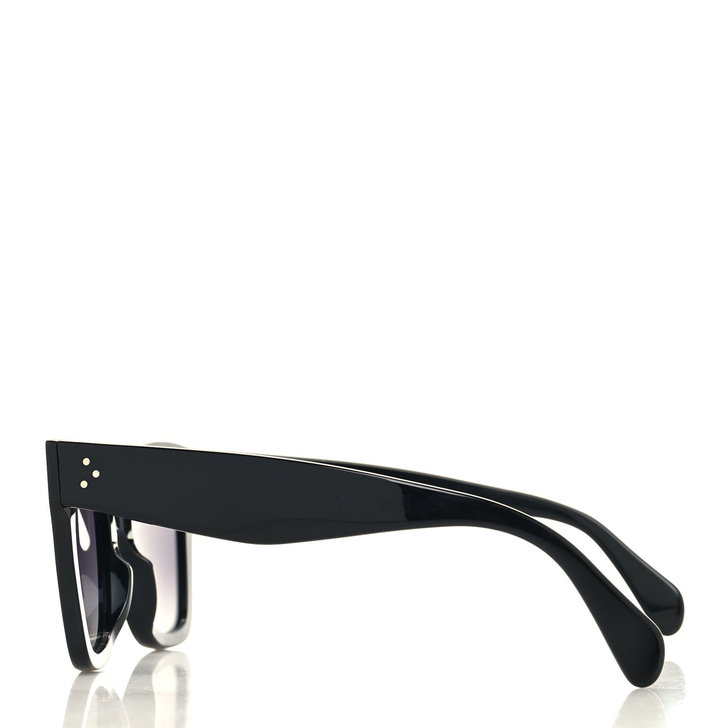 Acetate Polarized Cat Eye Sunglasses CL4004IN Black