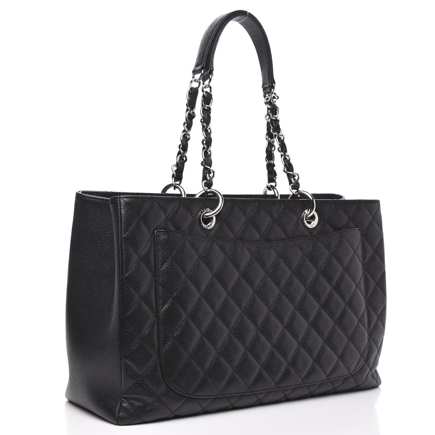 Caviar Quilted XL Grand Shopping Tote GST Black