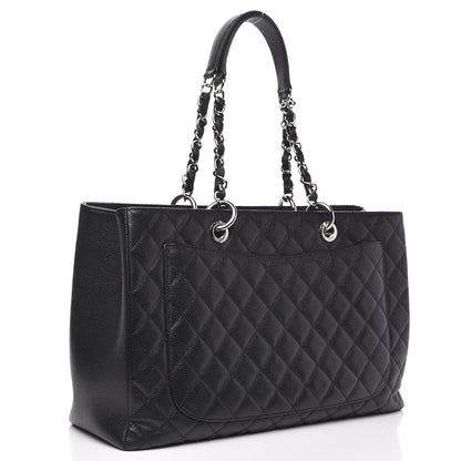 Chanel Caviar Quilted XL Grand Shopping Tote GST Black 3 of 12