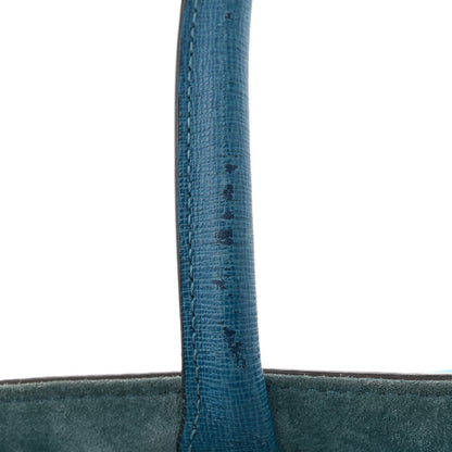 Fendi Vitello Elite Regular 2Jours Tote Blue Cobalto 12 of 12