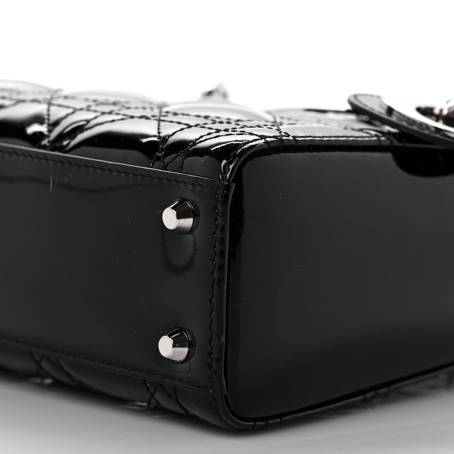 Christian Dior Patent Cannage Mini Lady Dior Black 9 of 9
