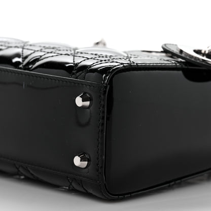 Christian Dior Patent Cannage Mini Lady Dior Black 9 of 9