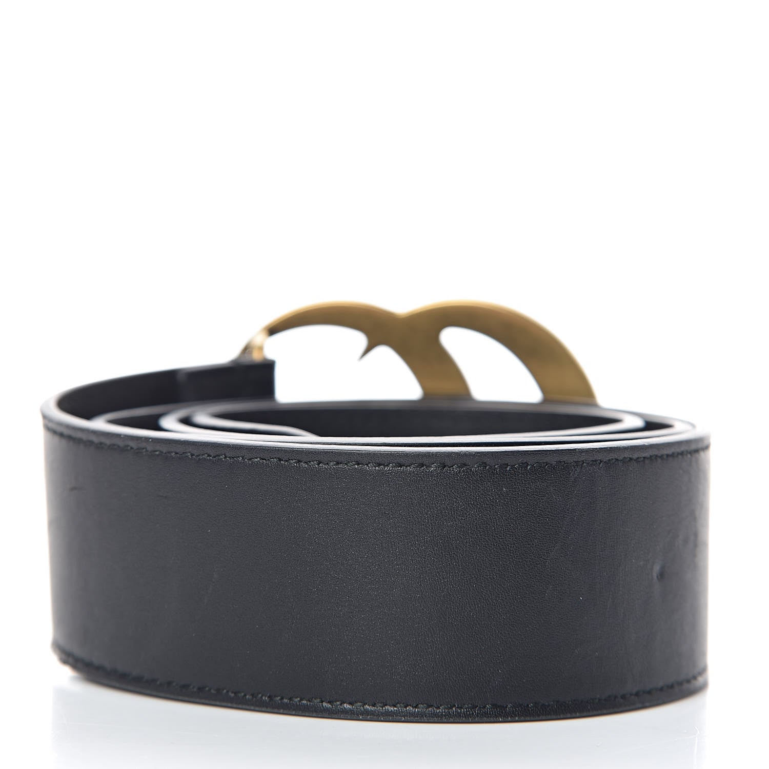 Gucci Calfskin Double G 40mm Belt 80 32 Black 3 of 7