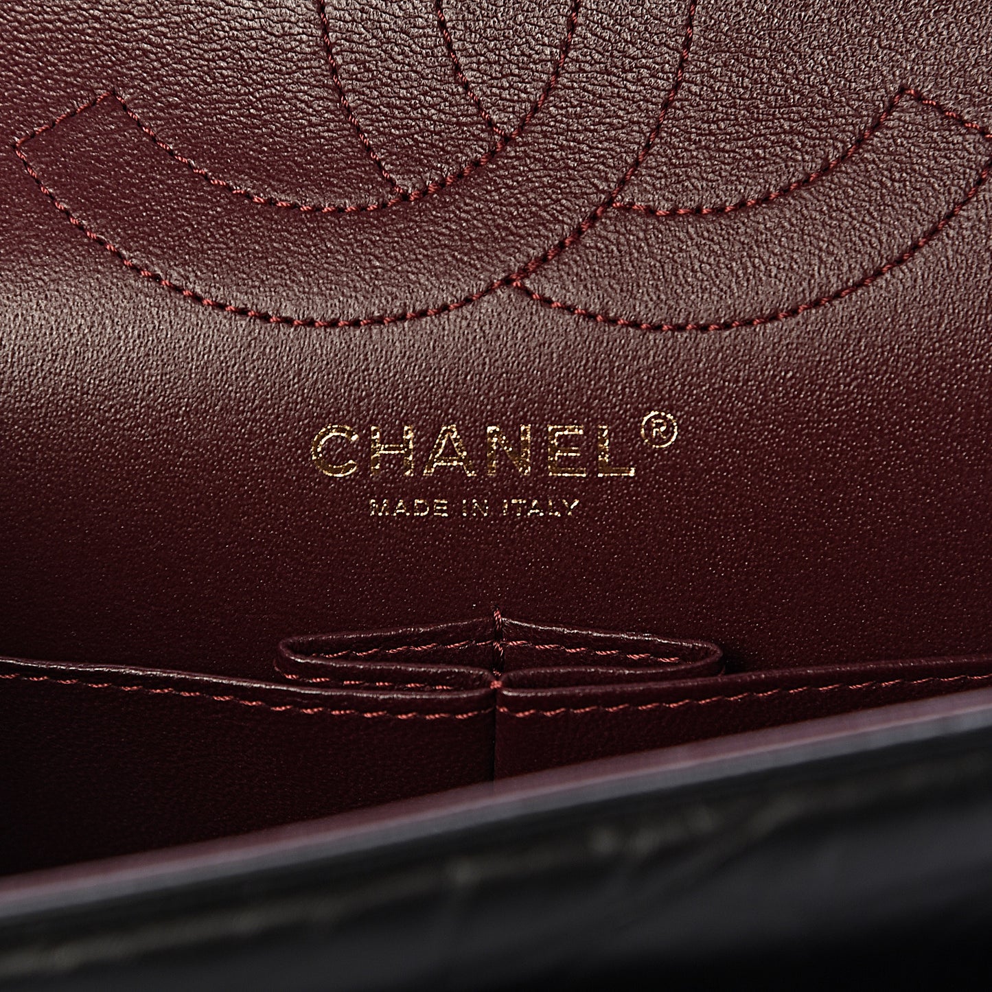 Aged Calfskin Quilted 2.55 Reissue 226 Flap Black