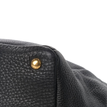 Prada Vitello Daino Tote Black 8 of 13