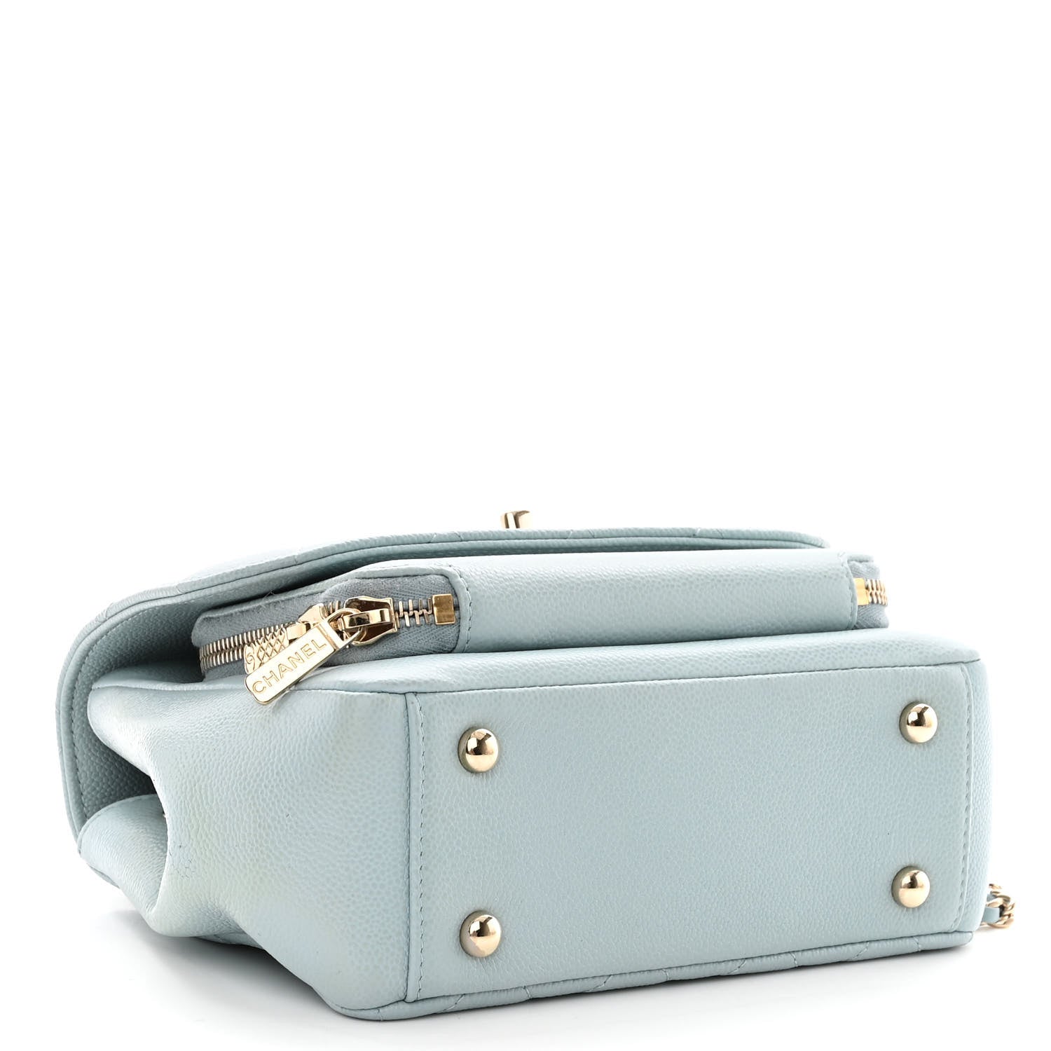 Chanel Caviar Quilted Small Business Affinity Flap Blue 4 of 12