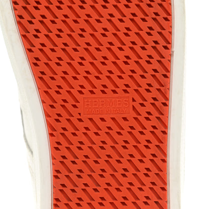 Hermes Epsom Mens Boomerang Sneakers 39 White 6 of 9