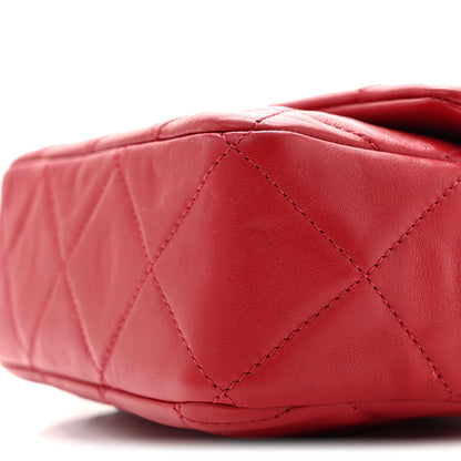 Chanel Calfskin Quilted Mini Charms Flap Red 10 of 13