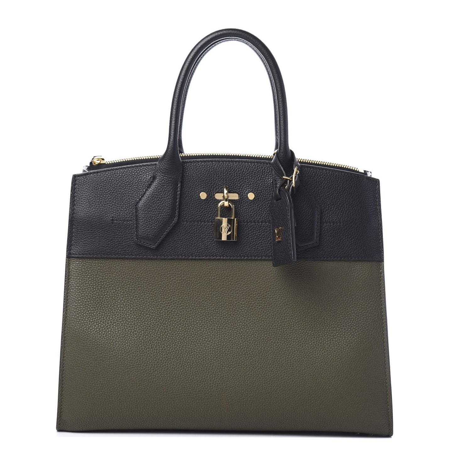 Calfskin City Steamer MM Kaki Black