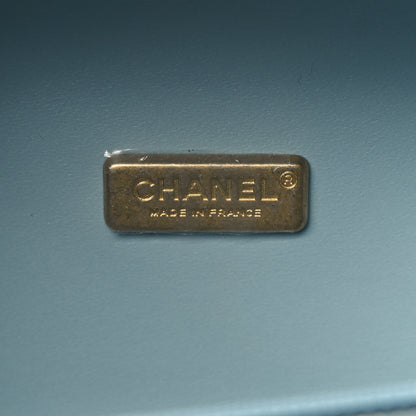 Chanel Lambskin Quilted Small CC Bubble Vanity Case Light Blue 6 of 9
