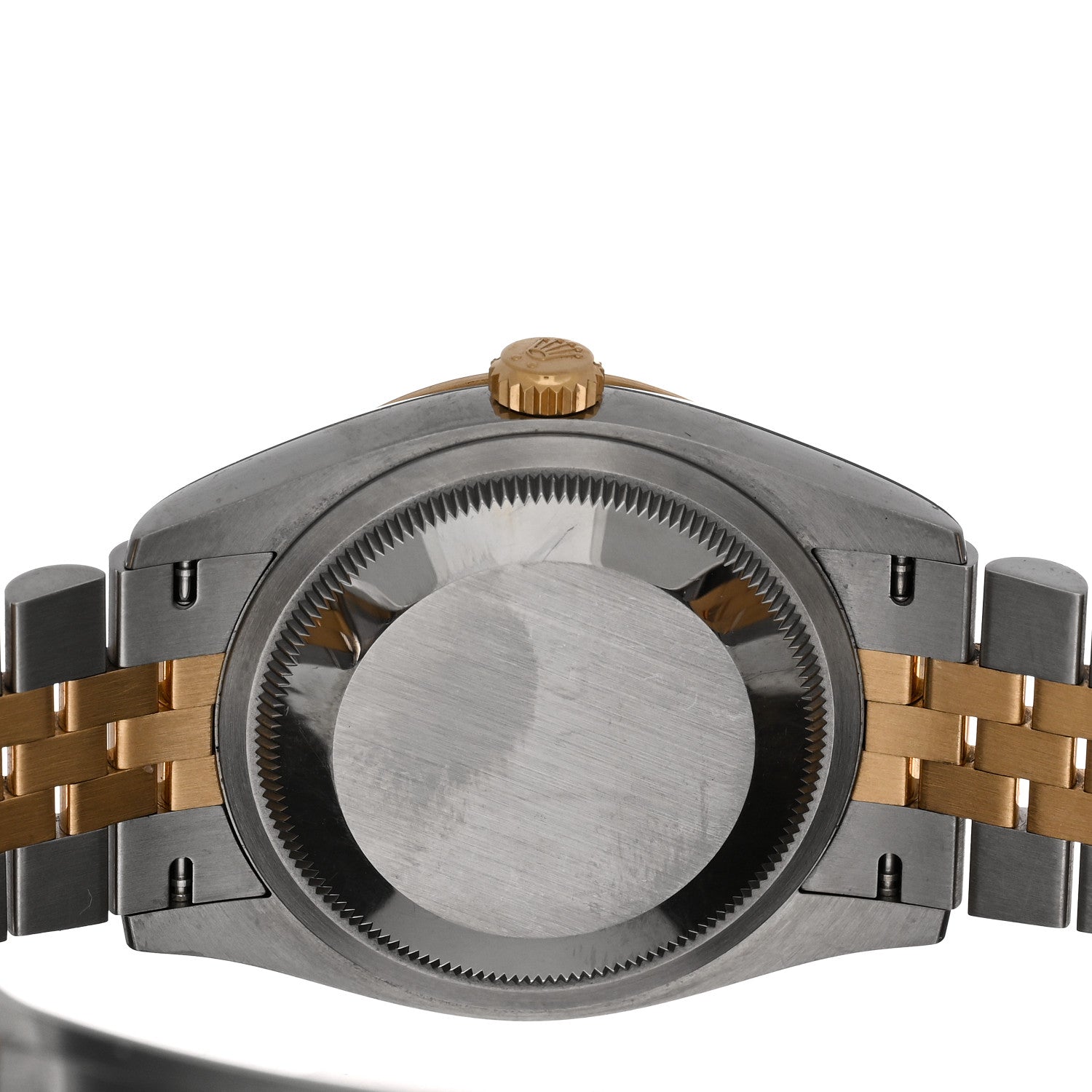 Rolex Stainless Steel 18K Yellow Gold Diamond 36mm Oyster Perpetual Datejust Watch Olive Green Roman 126233 4 of 5