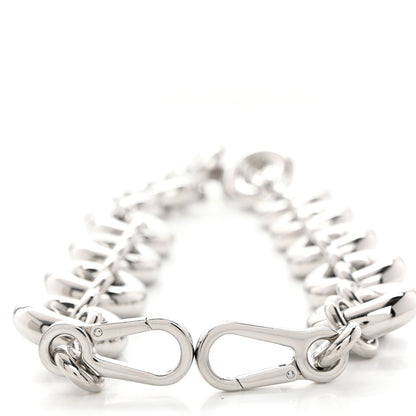 Loewe Aluminum Stainless Steel Chunky Donut Chain Shoulder Strap Silver 3 of 5