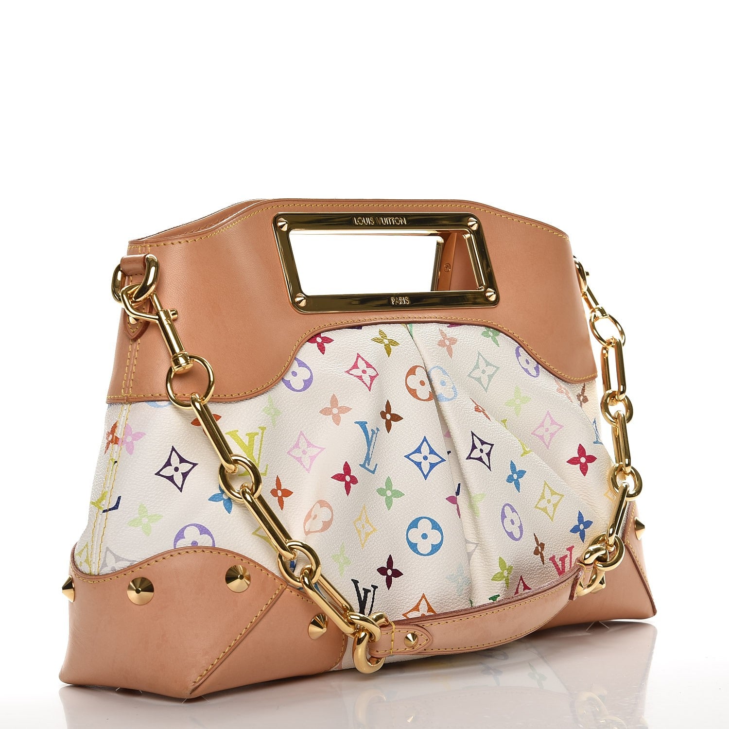 Louis Vuitton Monogram Multicolor Judy MM White 3 of 13