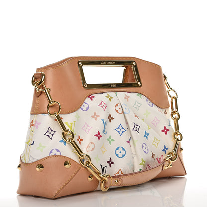 Louis Vuitton Monogram Multicolor Judy MM White 3 of 13