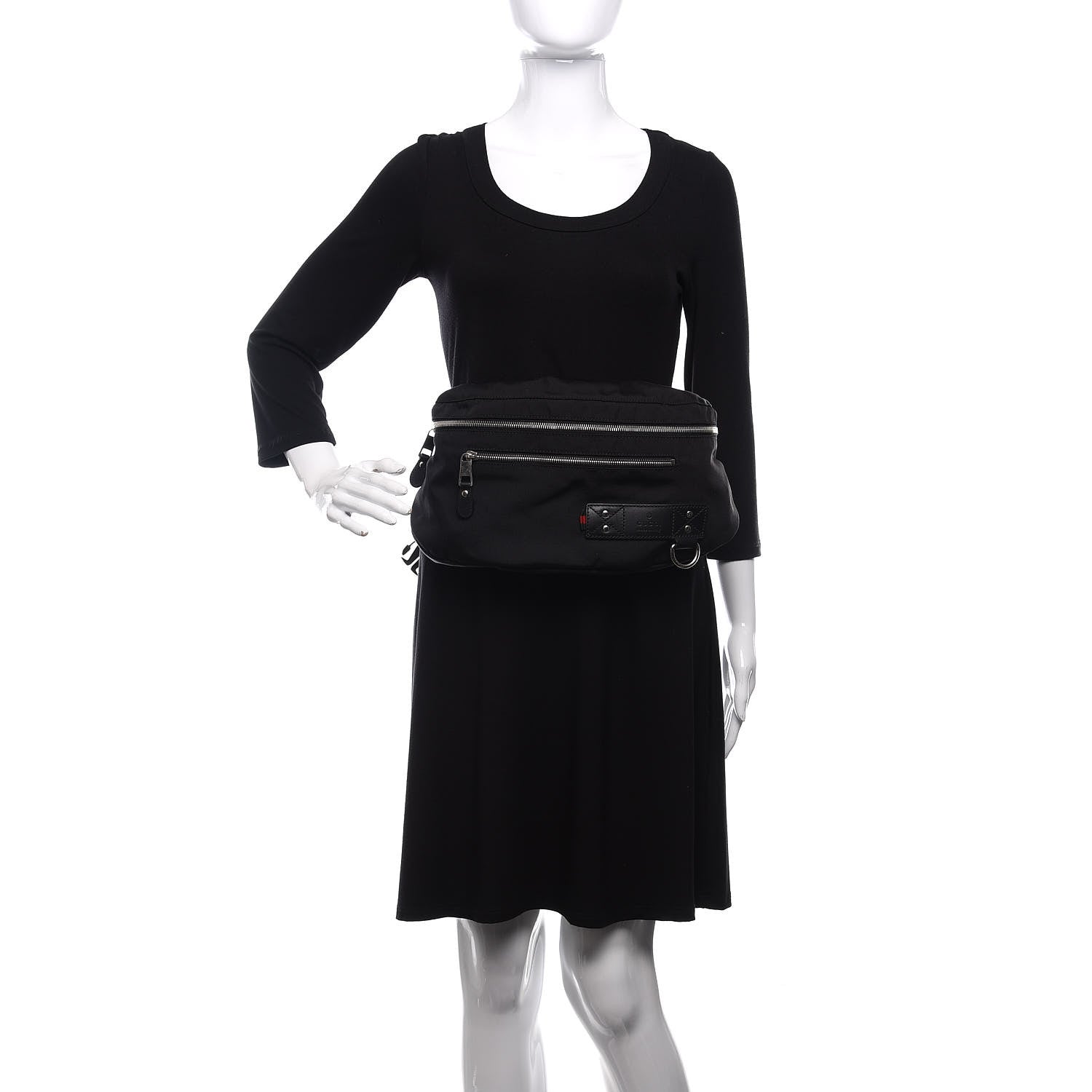 Gucci Nylon Web Belt Bag Black 2 of 11