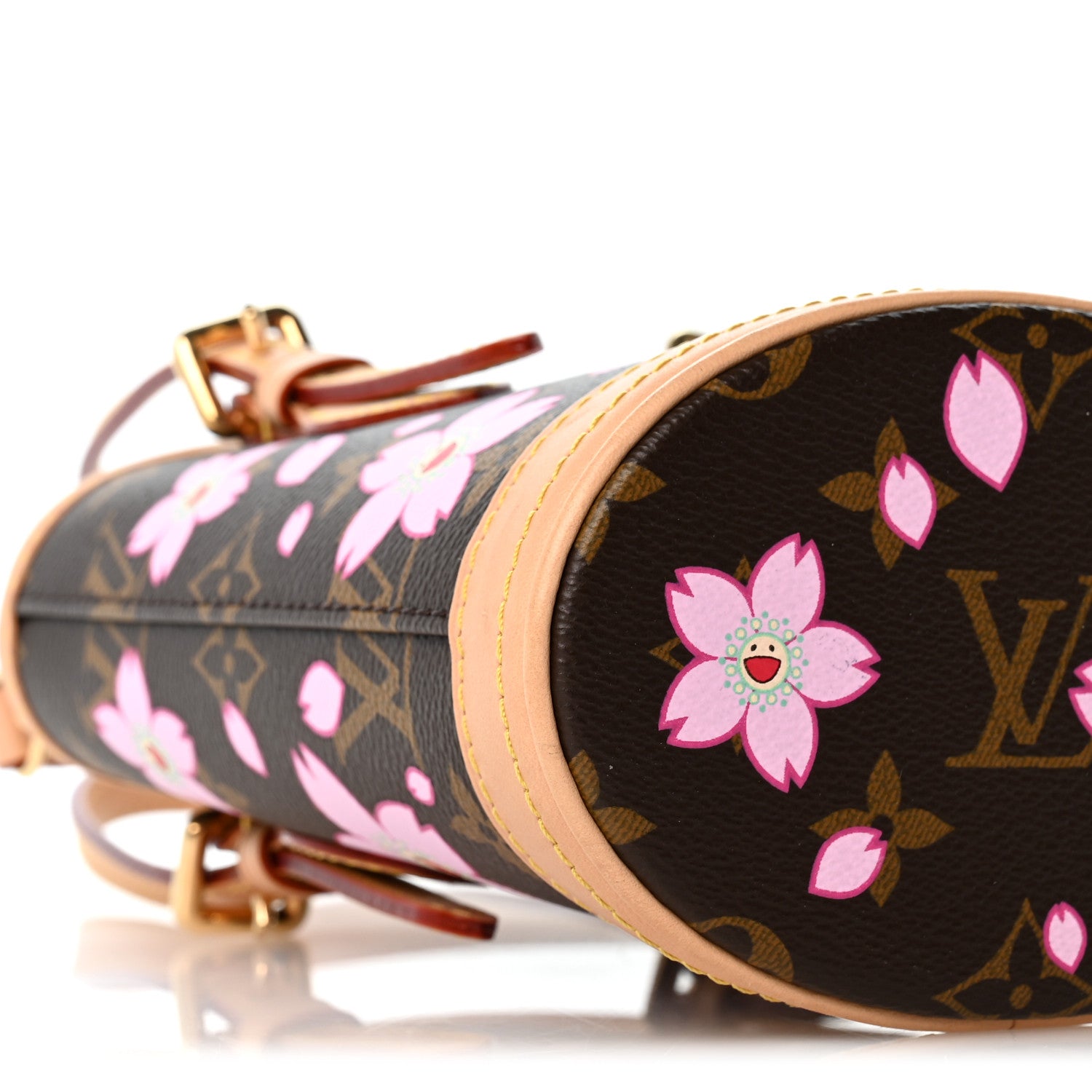 Louis Vuitton LV X TM Monogram Cherry Blossom Nano Bucket Sakura Brown 8 of 10