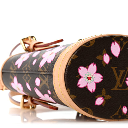 Louis Vuitton LV X TM Monogram Cherry Blossom Nano Bucket Sakura Brown 8 of 10
