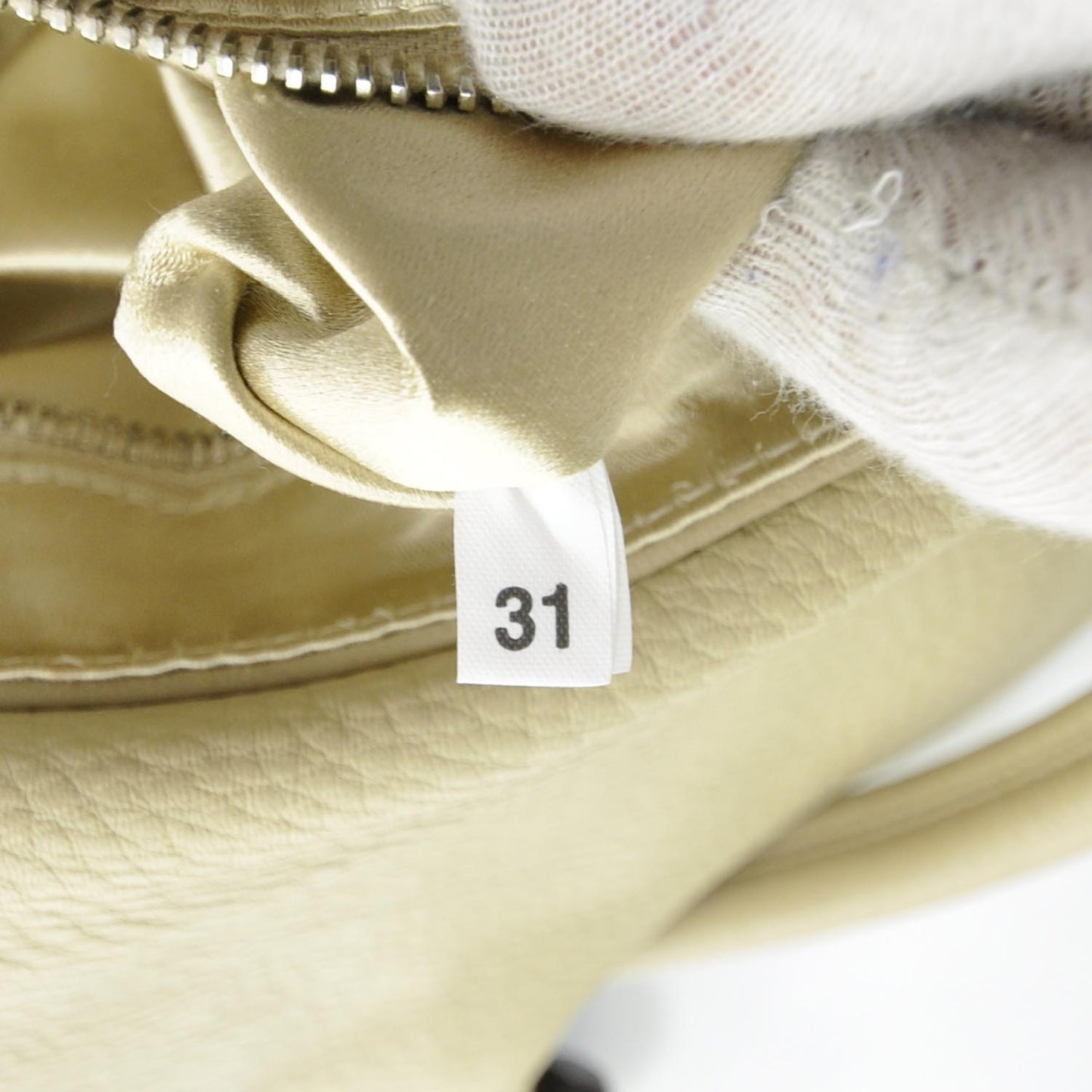 Vitello Daino Ricamo Beaded Shoulder Bag