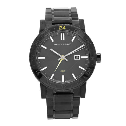 Burberry PVD Stainless Steel 43mm GMT The City Quartz Watch Black BU9340 1 of 5