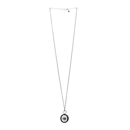 John Hardy Sterling Silver PVD Tahitian Pearl Moon Door Necklace 3 of 4