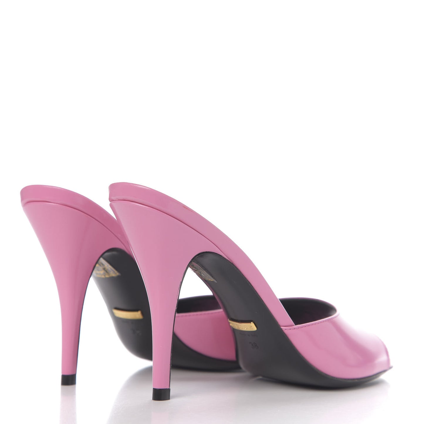Calfskin High-Heel Slide 38 Bubblegum Pink