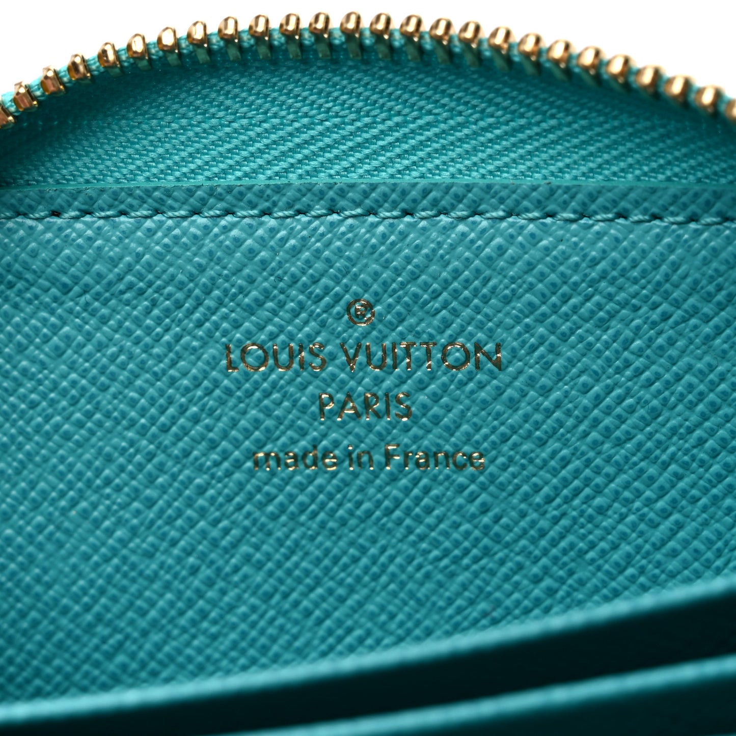 Monogram Zippy Multicartes Turquoise