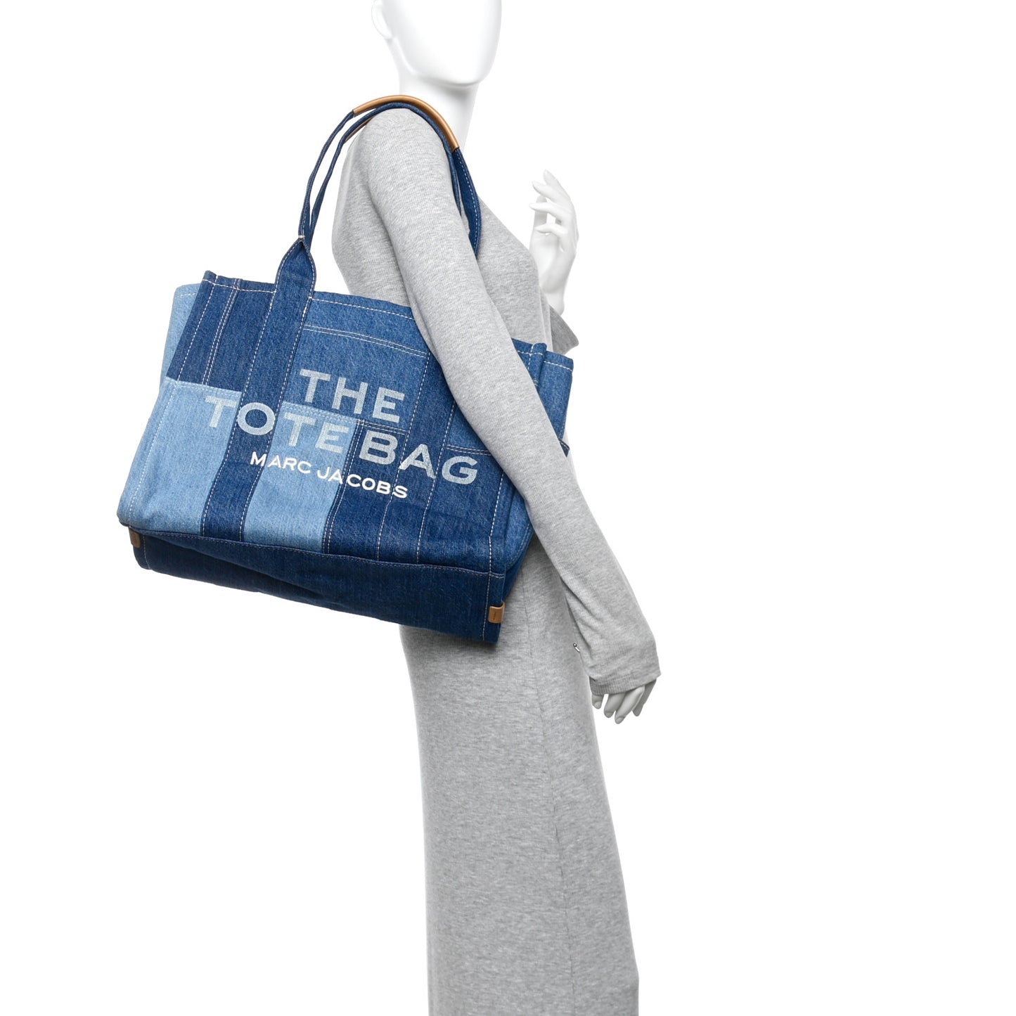 Denim Canvas Large The Tote Bag Blue