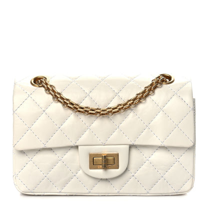 Chanel Aged Calfskin Quilted 2.55 Reissue Mini Flap White 1 of 11